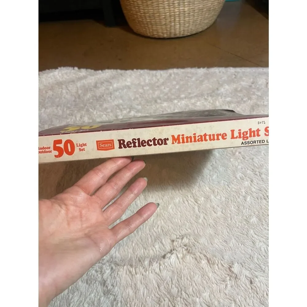 Sears vintage  Multicolor Reflector Miniature Light Set